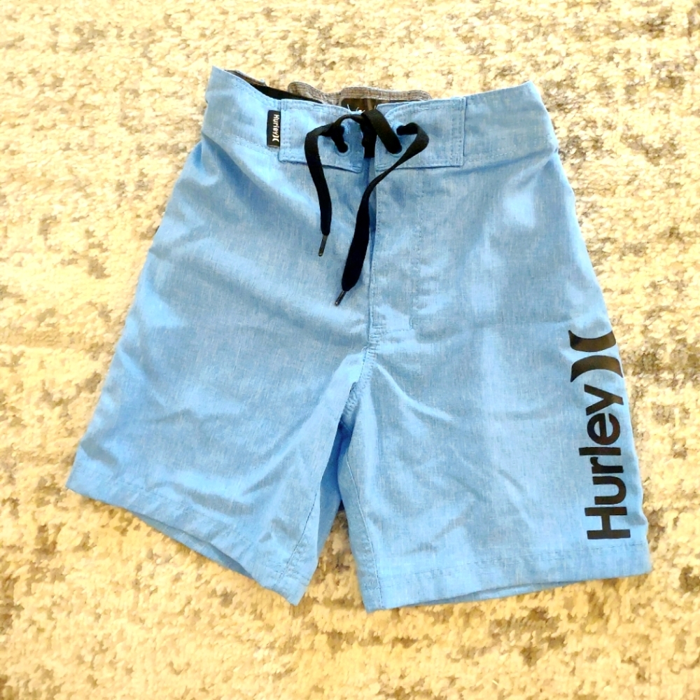 Blue Hurley boys swim trunks
